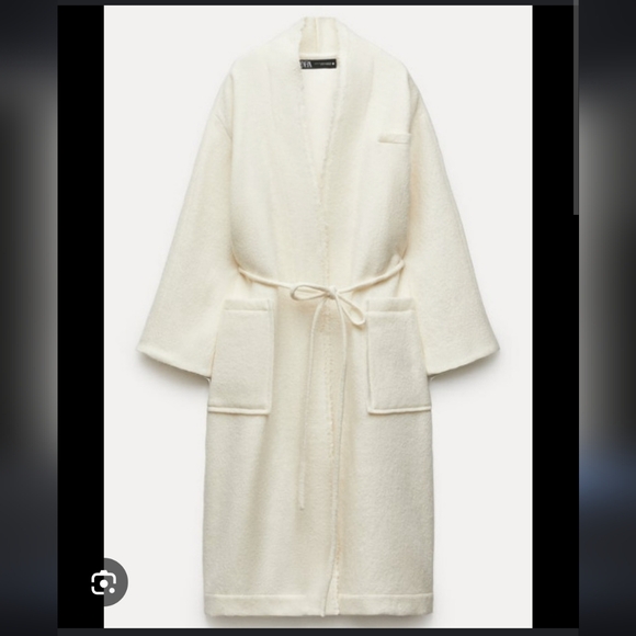 Zara Jackets & Blazers - 259$ ZARA White Ecru MANTECO WOOL COAT ZW Limited Edition  COLLECTION